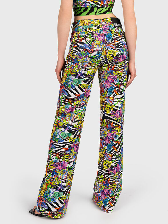 Jeans with multicoloured print - 2