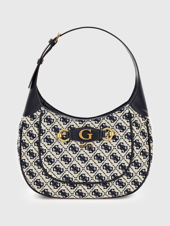 IZZY hobo bag with monogram logo print - 1