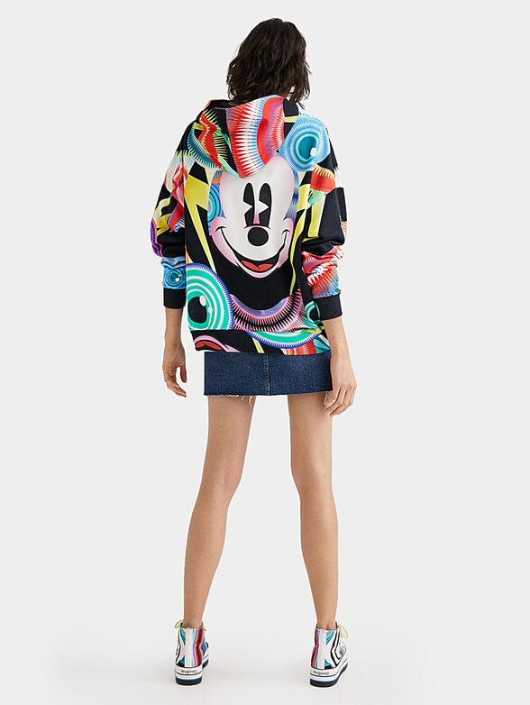 Multicolor sweatshirt with Mickey Mouse print - 6