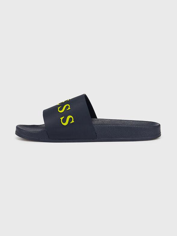 COLICO dark blue slippers with contrast logo - 4