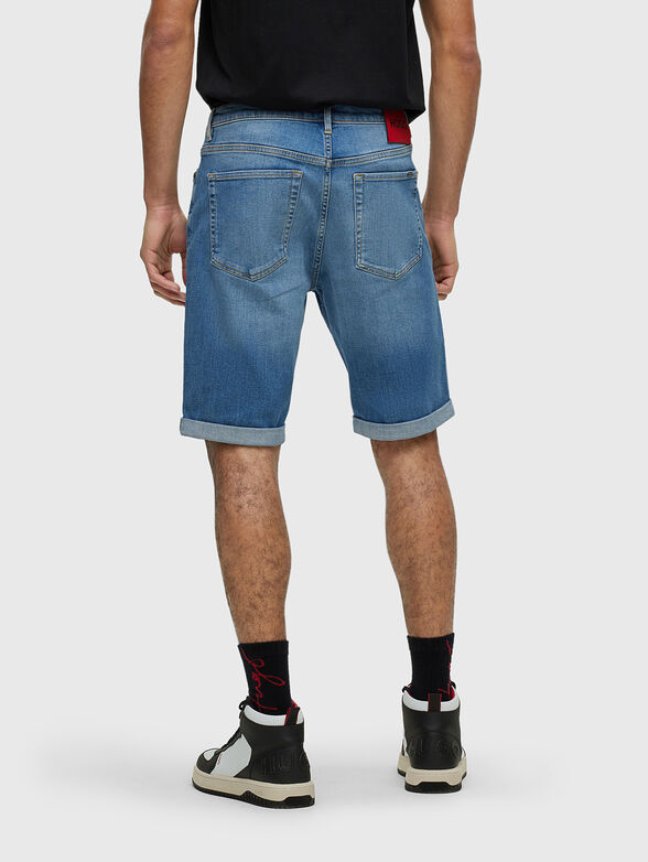 HUGO blue denim shorts - 2