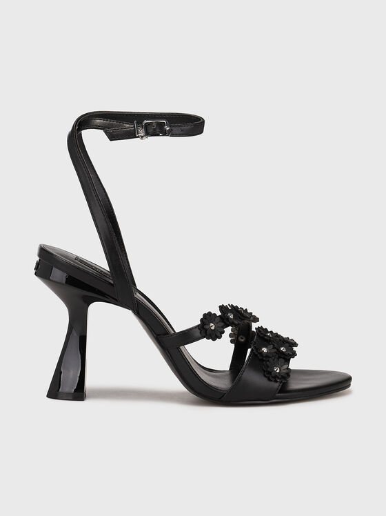 Sandale cu toc negre LISA 07 - 1