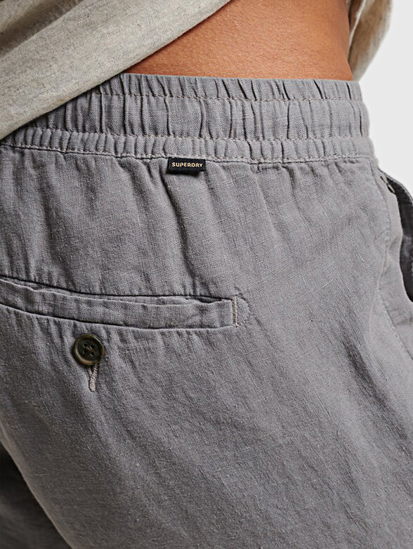 STUDIOS gray linen trousers - 5
