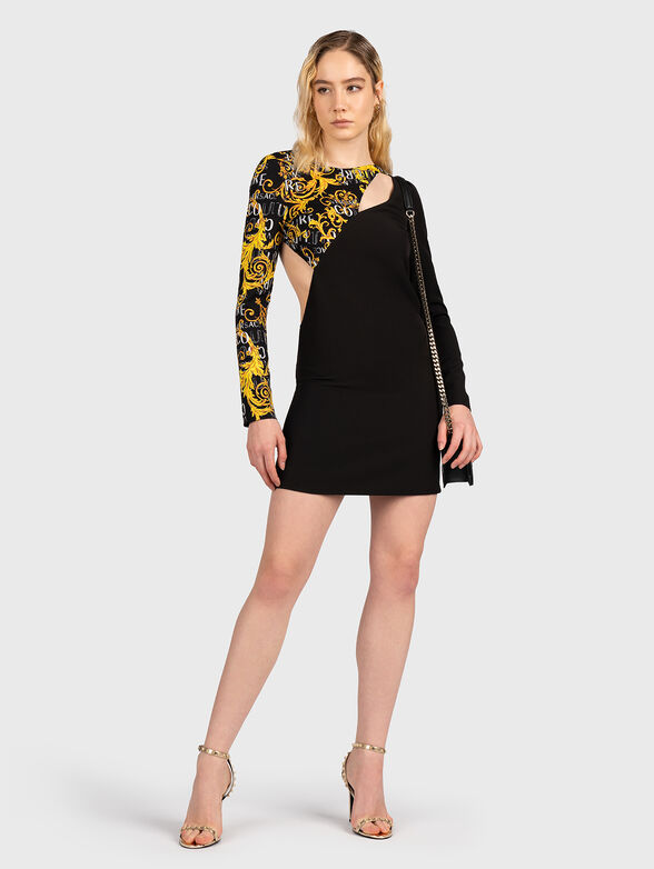 Dress with cut-out details and baroque print - 6