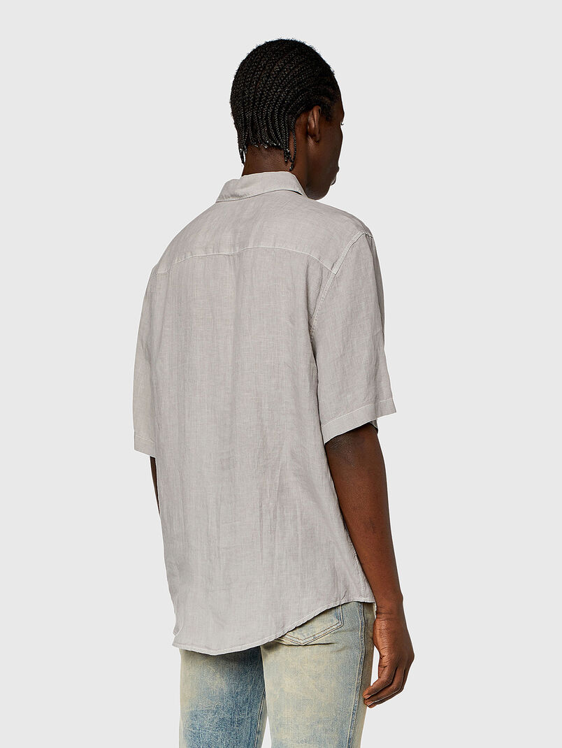 Grey linen shirt - 3