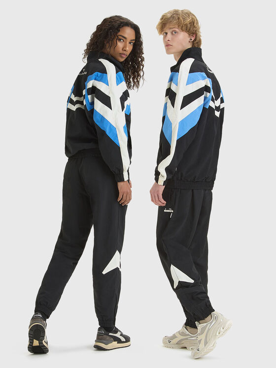 Jachetă unisex neagră LEGACY cu detaliu - 1