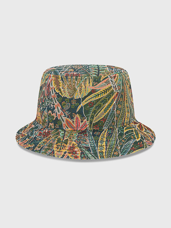 Bucket hat with multicoloured print - 2