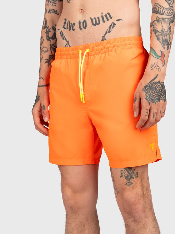 Orange beach shorts - 1