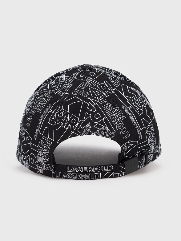 Baseball cap with black print - 2