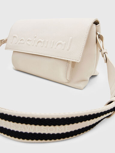 Black crossbody bag with logo detail - 3