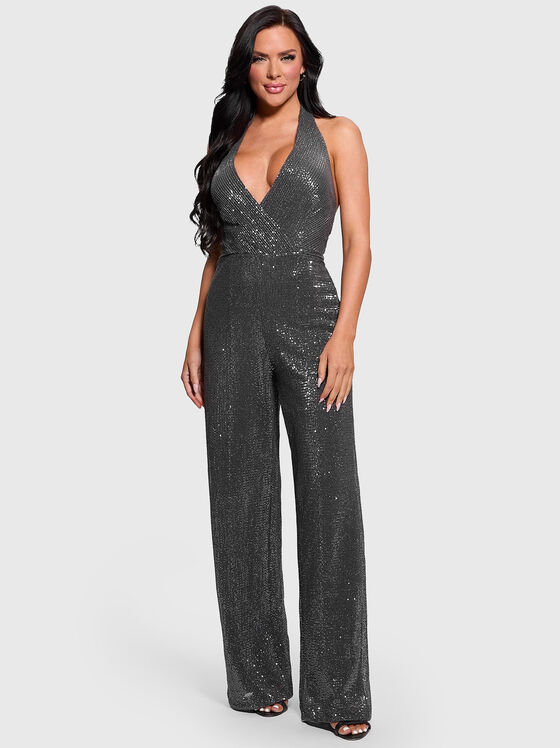 Gold sequin jumpsuit - 1