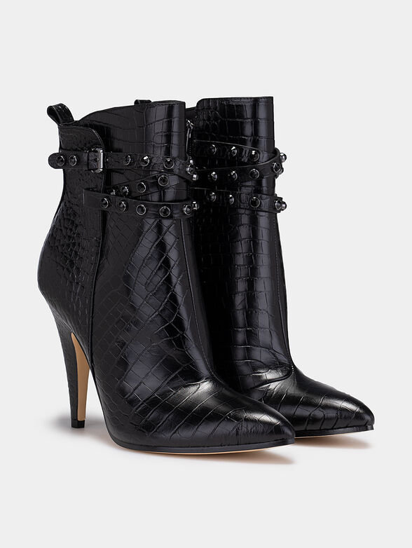 JESSIA Boots with crocodile texture - 2