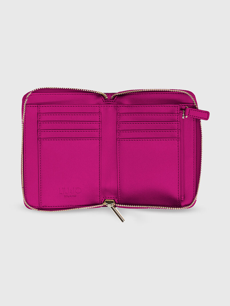 Small wallet with gold logo - 3
