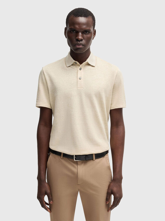 Tricou polo din bumbac cu mâneci scurte și nasturi - 1