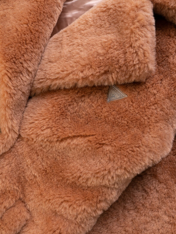 Brown fluffy coat - 3