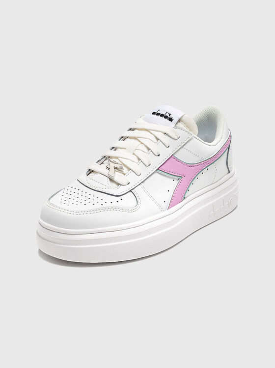 Adidași albi MAGIC BOLD cu detalii contrastante - 2