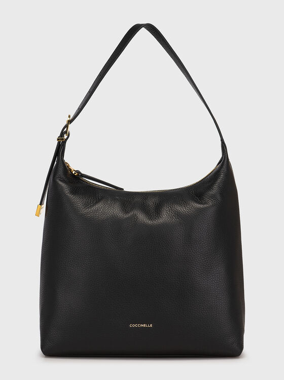 Leather bag with golden accents - 1