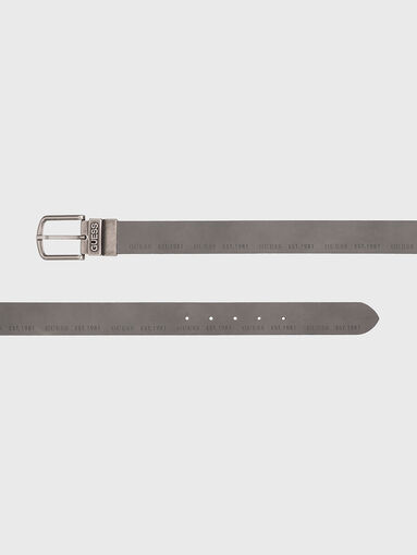 Double-faced leather belt  - 5