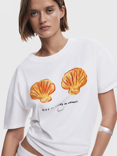 Printed cotton T-shirt - 4
