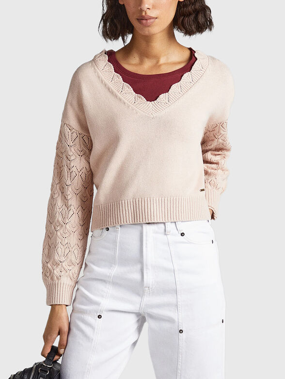 DAMARA sweater with openwork embroidery - 1