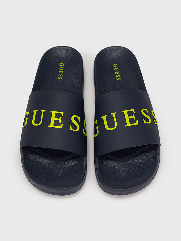 COLICO dark blue slippers with contrast logo - 6