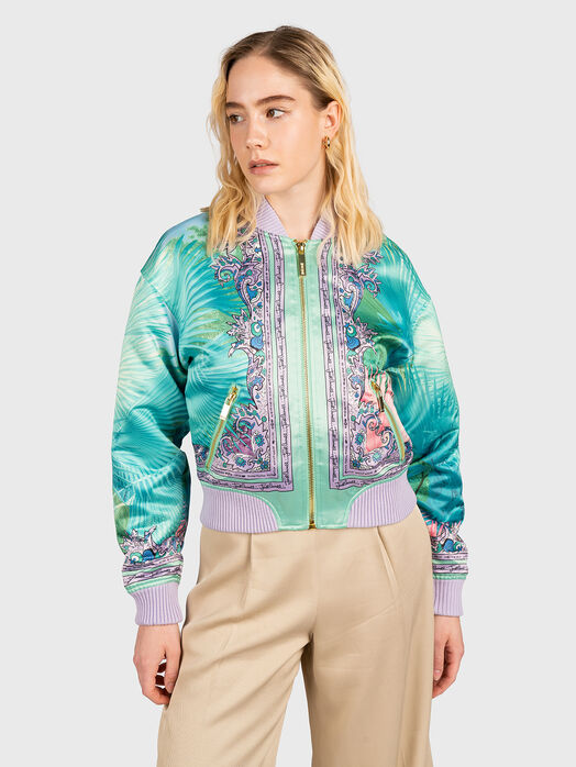 Bomber jacket with accent print