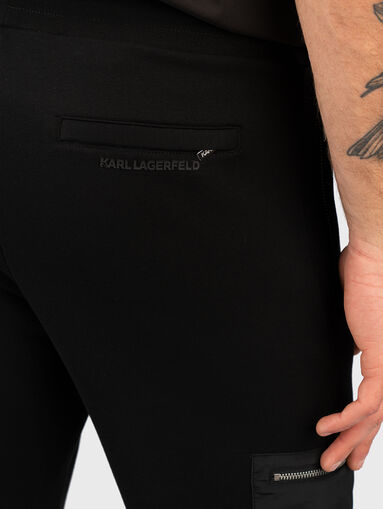 Zip-detailed black sweatpants - 3