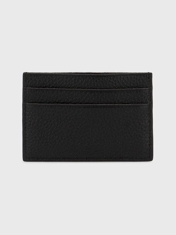 Leather cardholder with logo accent - 2