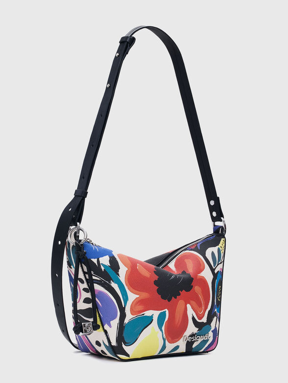 Crossbody bag with floral print - 4