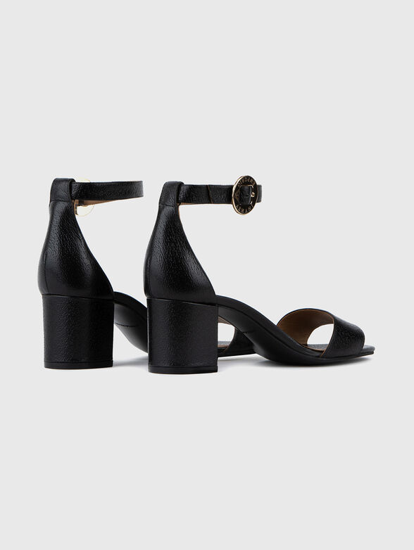 Heeled sandals with logo - 3
