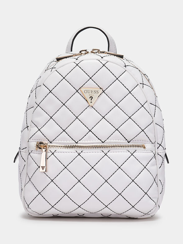 CESSILY white backpack with quilted effect - 1