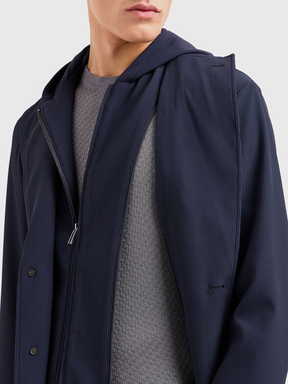 Jacket with removable hood - 4