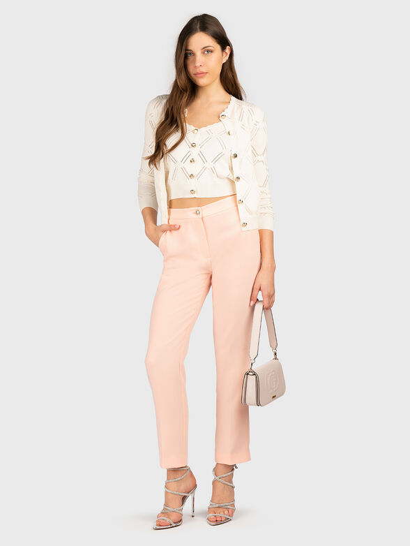 ANNA viscose top with embroidered logo - 2