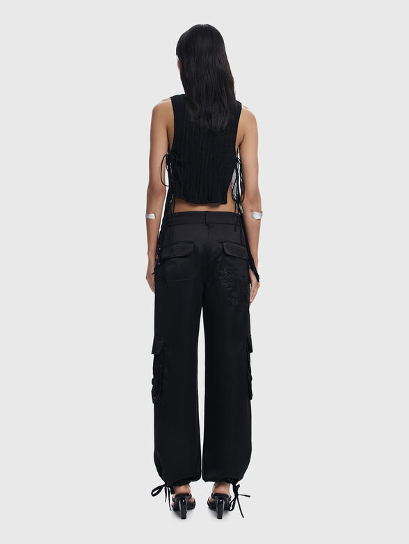 LINA satin cargo pants - 2