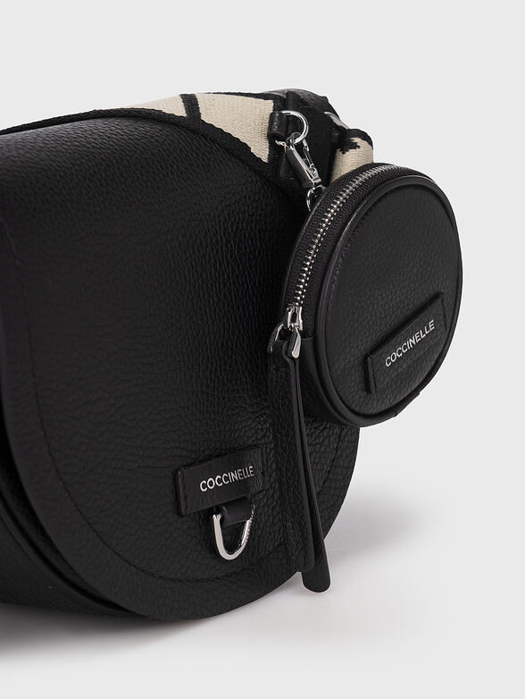 Black crossbody bag with small purse - 4