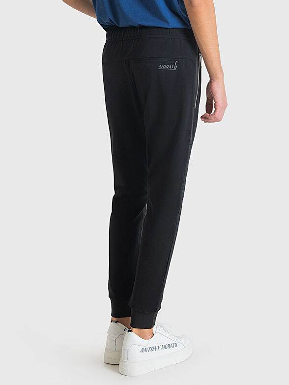 Black sports trousers with logo detail - 2