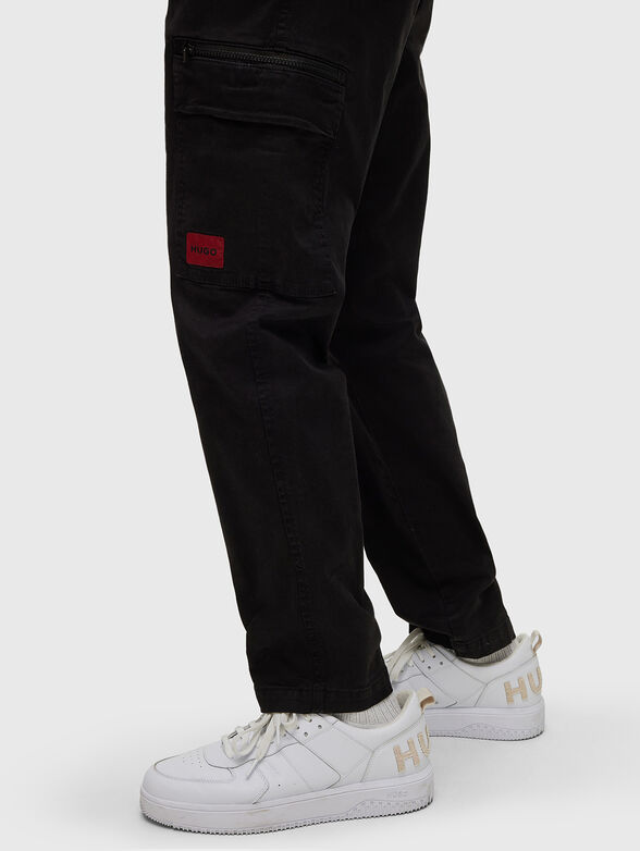 GLIAN black cotton pants - 3