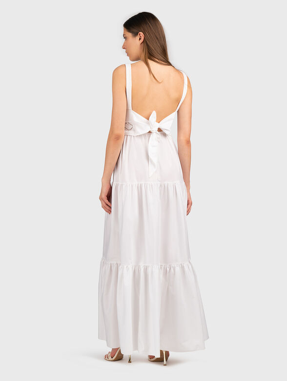 Black maxi dress with ribbon on the back - 2