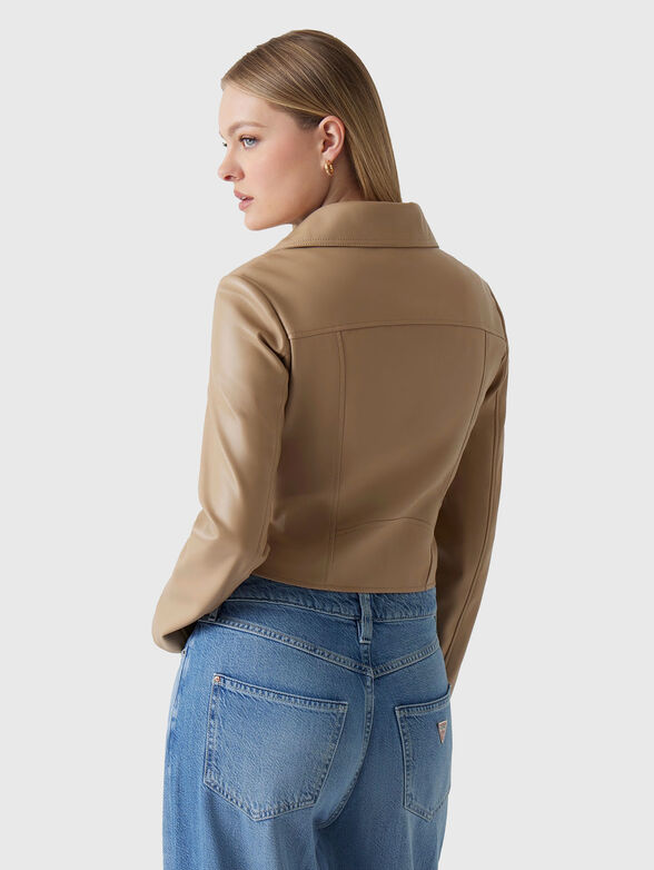 Short jacket with accent zipper - 3