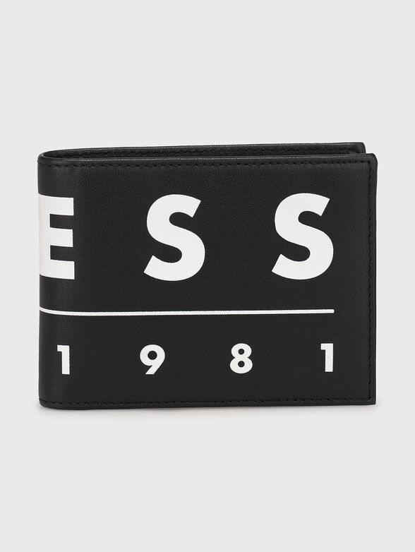 Wallet with contrasting logo  - 1