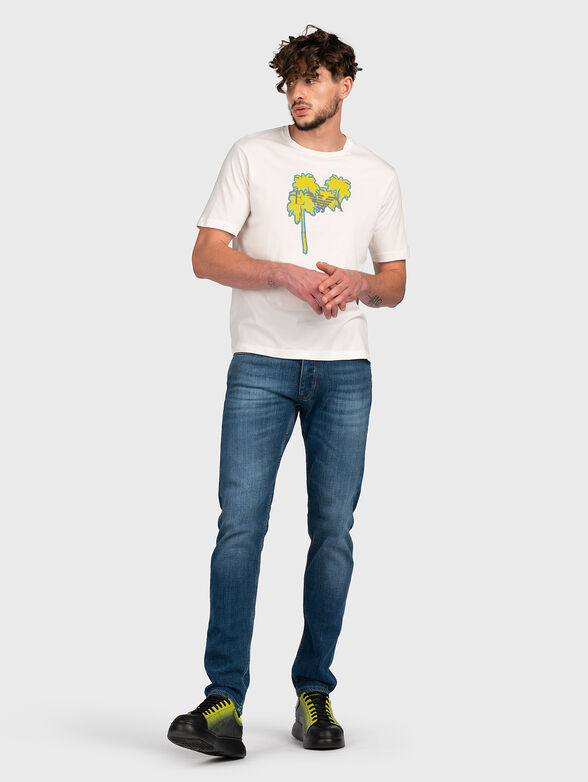 Cotton T-shirt with print - 2
