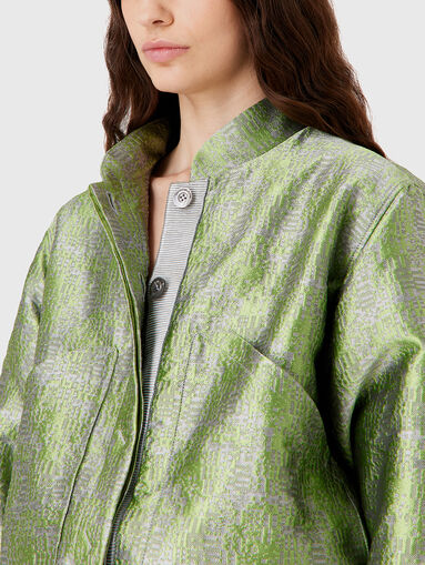 Jacquard bomber jacket  - 4