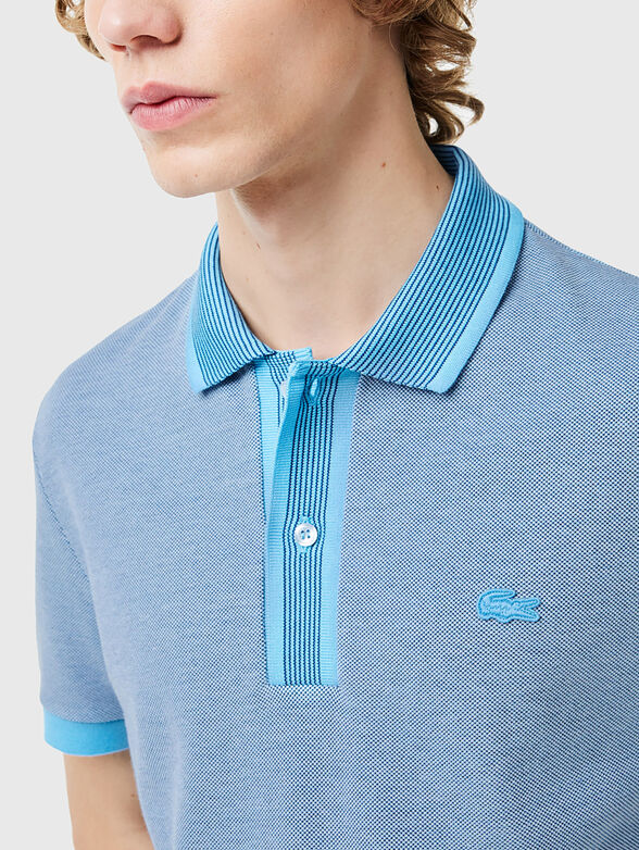 Piqué contrast collar polo - 4