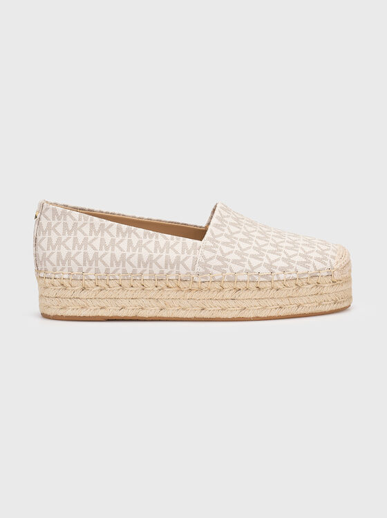 Espadrile LYNN cu monogramă logo imprimată - 1