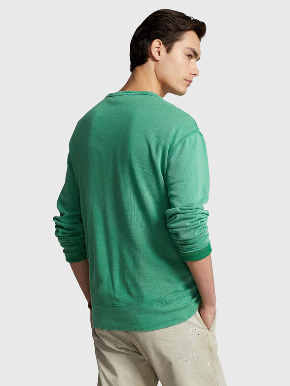 Green cotton sweatshirt - 3