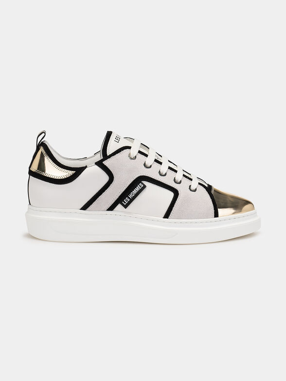 Sneakers with gold accents - 1