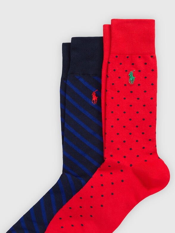 Set of two pairs of socks with logo embroidery - 2