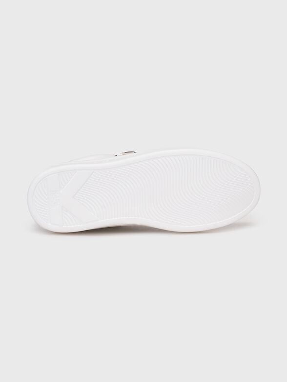 KAPRI leather sneakers with accent logo - 5