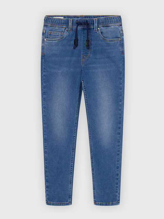 Slim jeans with elastic waist - 1