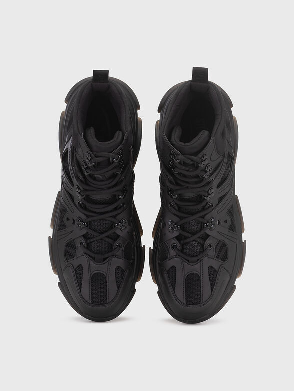 High sneakers in black color - 6